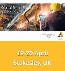 Digital Smart Factory Open Day on 19-20 April n Stokesley, UK